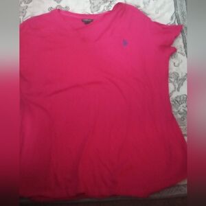 Ralph Lauren Pink V-Neck T-Shirt